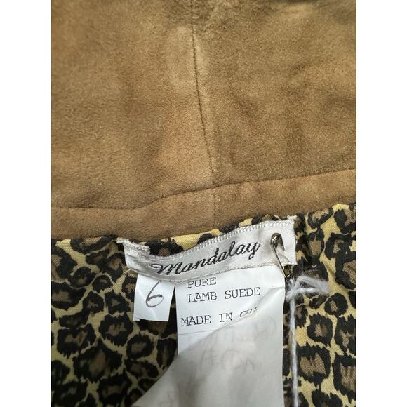 Vintage Mandalay Designs Puré Lamb Suede size 6 Tan - Picture 6 of 6